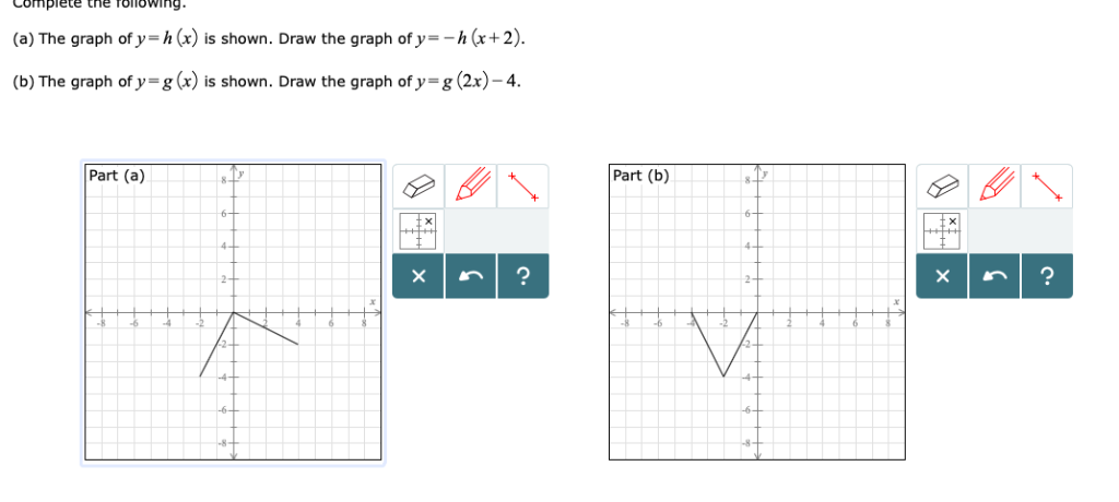 Solved Complete The Following A The Graph Of Y H X Is Chegg Com