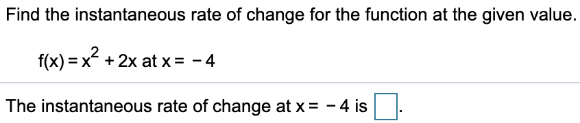 The concept of instantaneous rate of change homework answers image