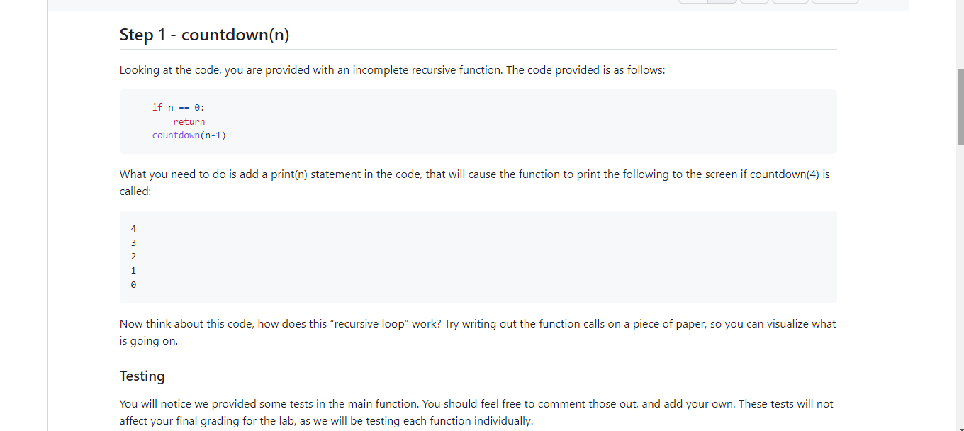 Solved Looking at the code, you are provided with an | Chegg.com