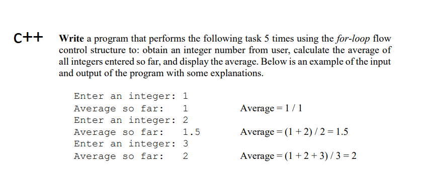 Solved C++ Write a program that performs the following task | Chegg.com