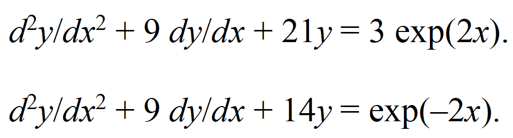 Solved Solve The Following Differential Equations By Finding | Chegg.com