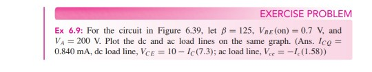 Solved EXERCISE PROBLEM Ex 6.9: For the circuit in Figure | Chegg.com