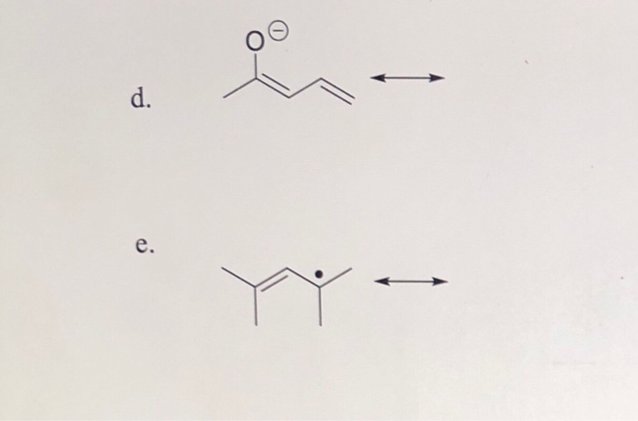 Solved 13 Draw All Possible Resonance Structures For The