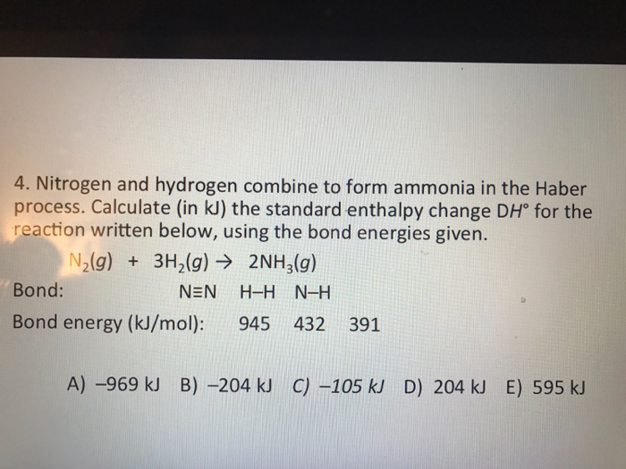 solved-nitrogen-and-hydrogen-combine-to-form-ammonia-in-t-chegg