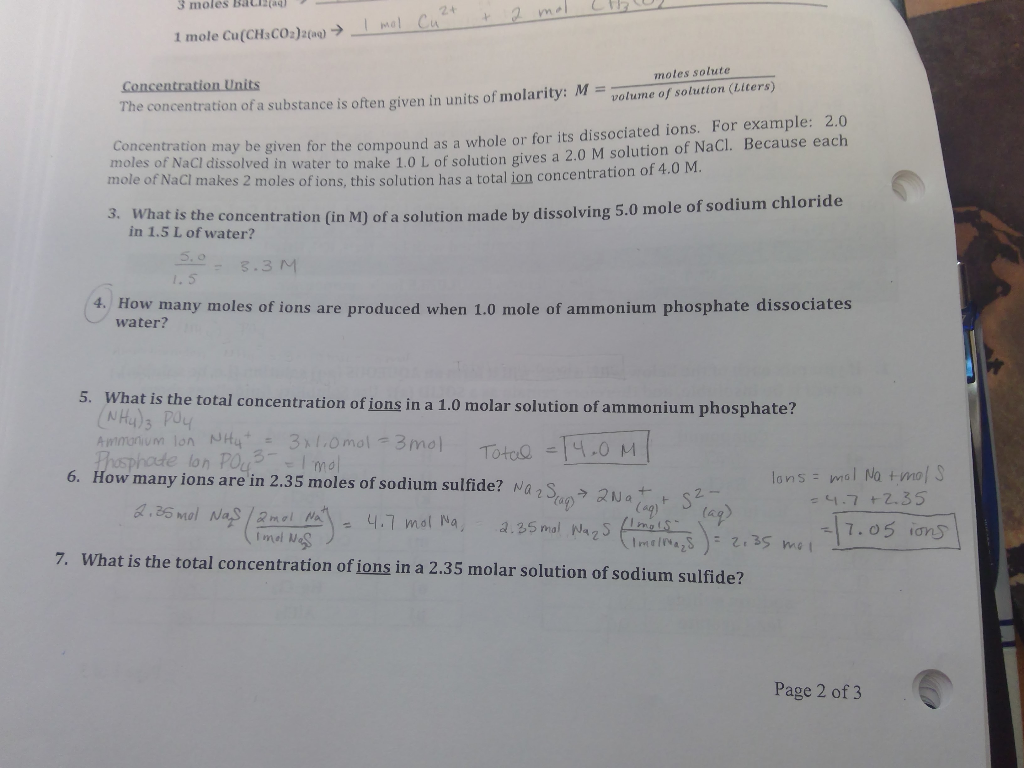 Solved 3 moles Batisaq mel 24 mel Cu 1 mole Cu(CHaCO2) 2 | Chegg.com