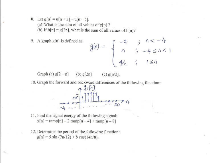 Solved 8 Let G N U N 3 U N 5 A What Is The Chegg Com