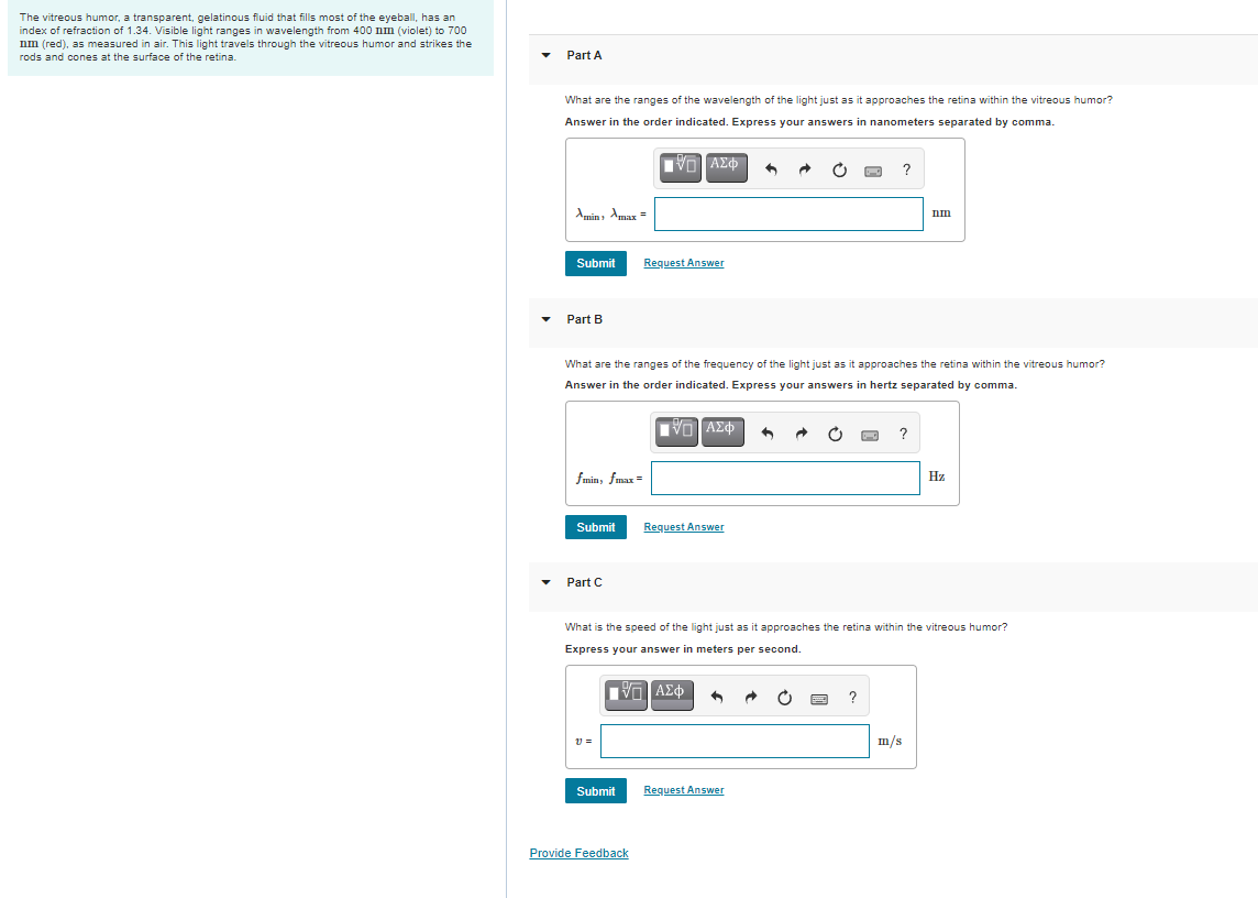 Solved The vitreous humor, a transparent, gelatinous fluid