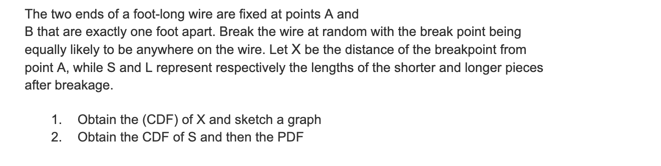 solved-the-two-ends-of-a-foot-long-wire-are-fixed-at-points-chegg
