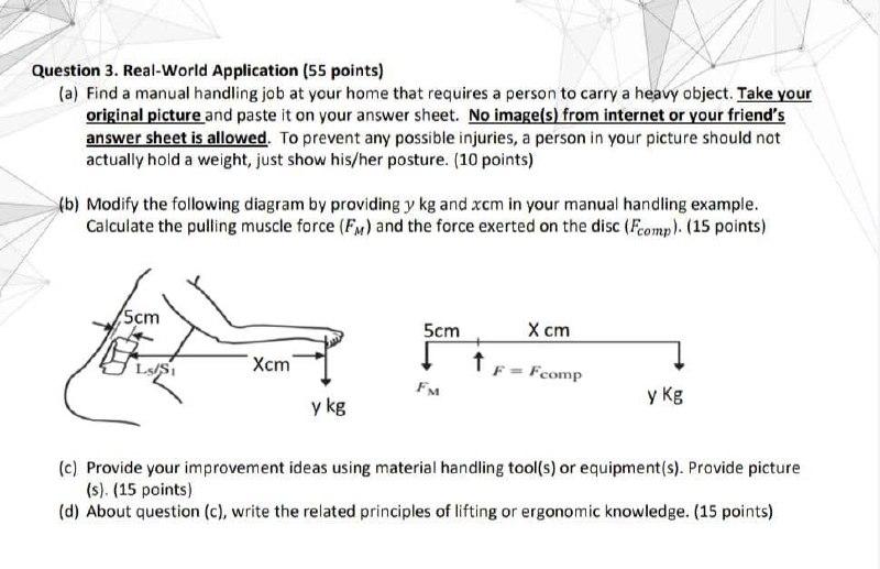 Solved Question 3. Real-World Application (55 points) (a)