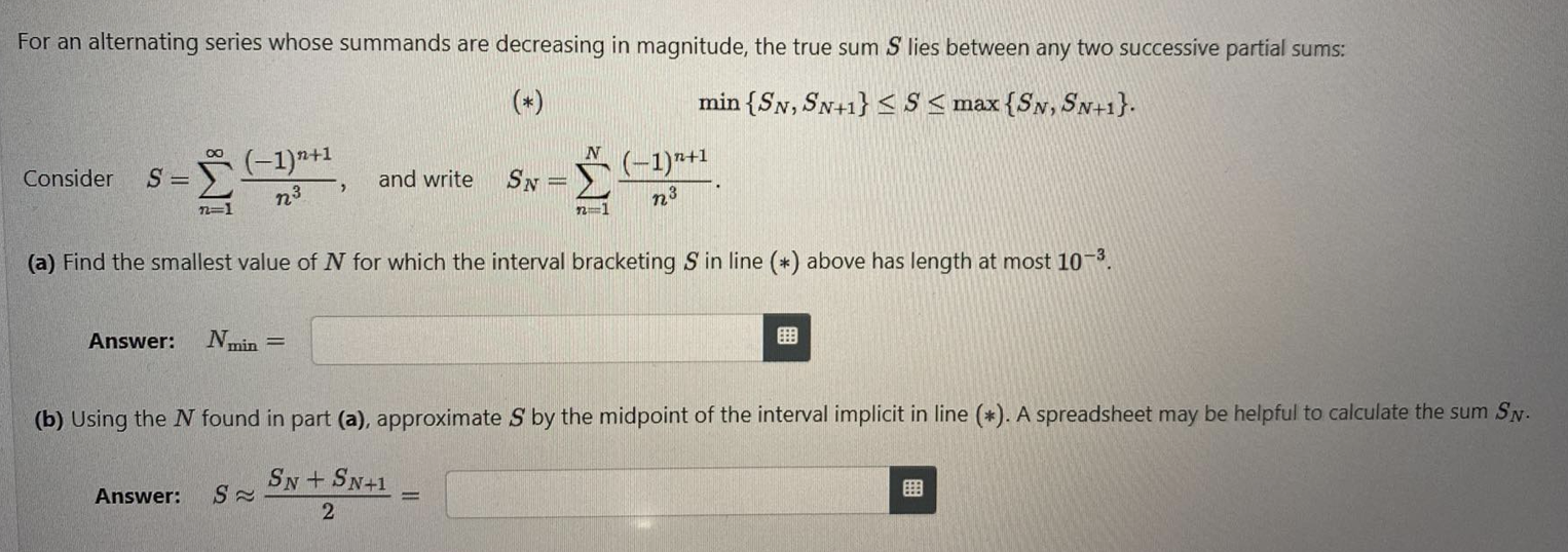 Solved For An Alternating Series Whose Summands Are 