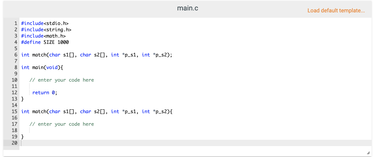 Develop a C program that given an input string s1 and | Chegg.com
