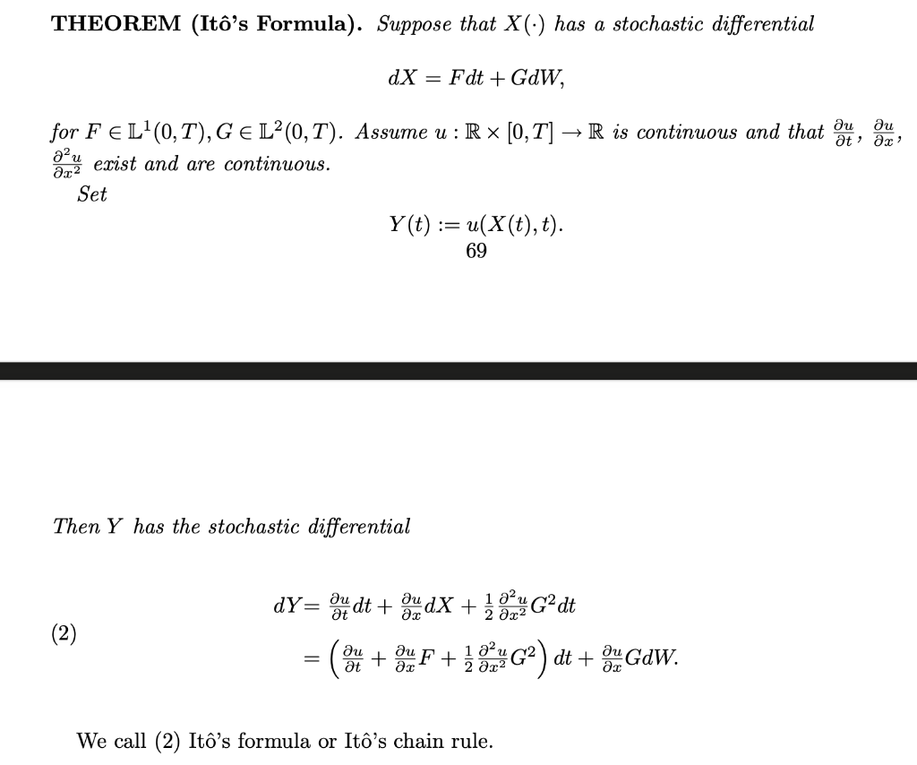 Solved 3 Use Ito S Formula To Prove That The Following S Chegg Com