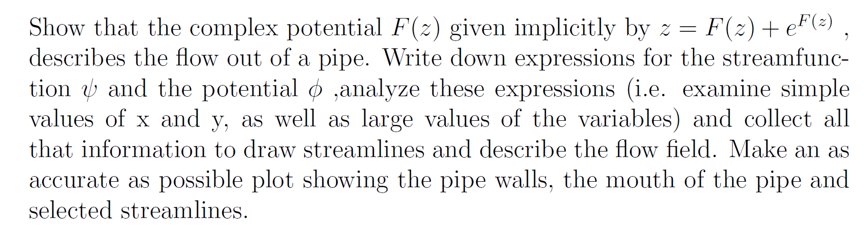 2 Show that the complex potential F() given | Chegg.com