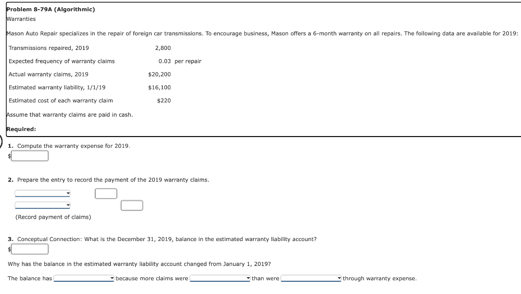 Solved Problem 879A (Algorithmic) Warranties Mason Auto
