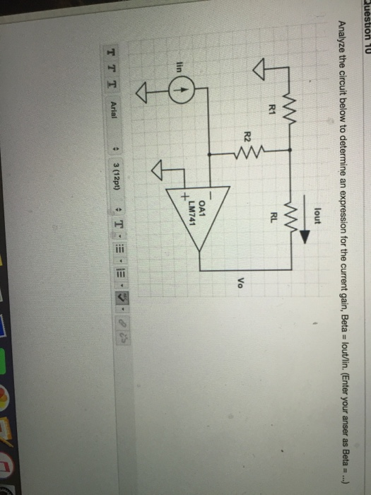 Solved uestion 10 ) Analyze the circuit below to determine | Chegg.com