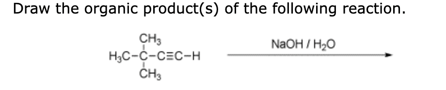 Solved Draw the organic product(s) of the following | Chegg.com