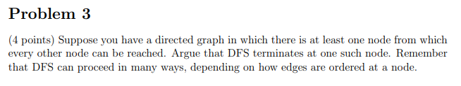 Problem 3 (4 points) Suppose you have a directed | Chegg.com
