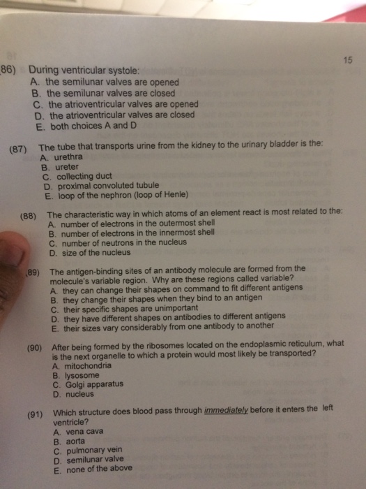 Solved During ventricular systole A. the semilunar valves