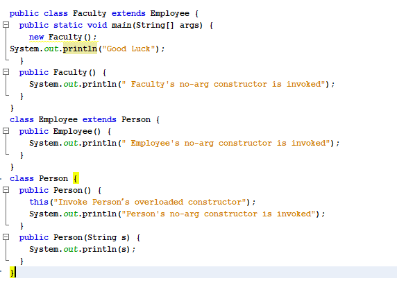 Solved public class Faculty extends Employee { © public | Chegg.com