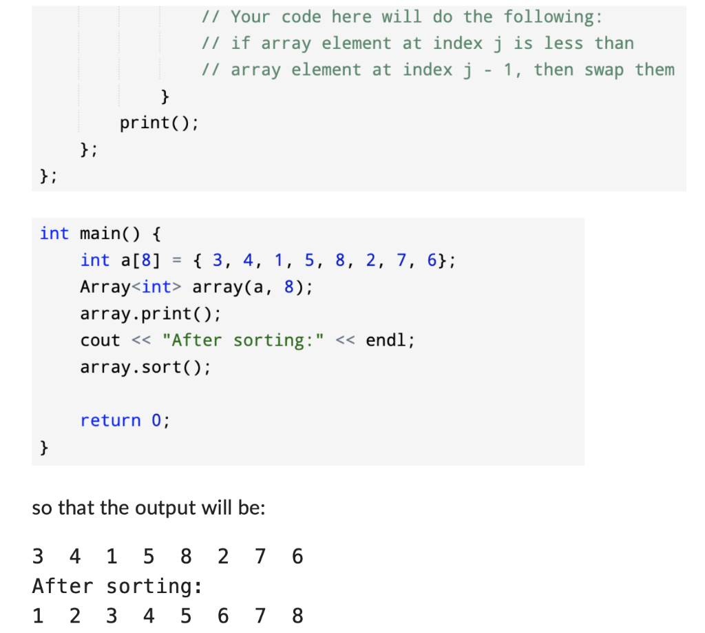 Solved 12 Complete the following code in C++ Complete the | Chegg.com