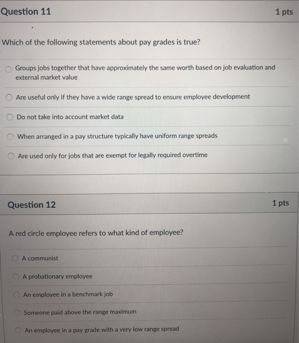 Solved Question 9 1 pts Which of the following is the most | Chegg.com