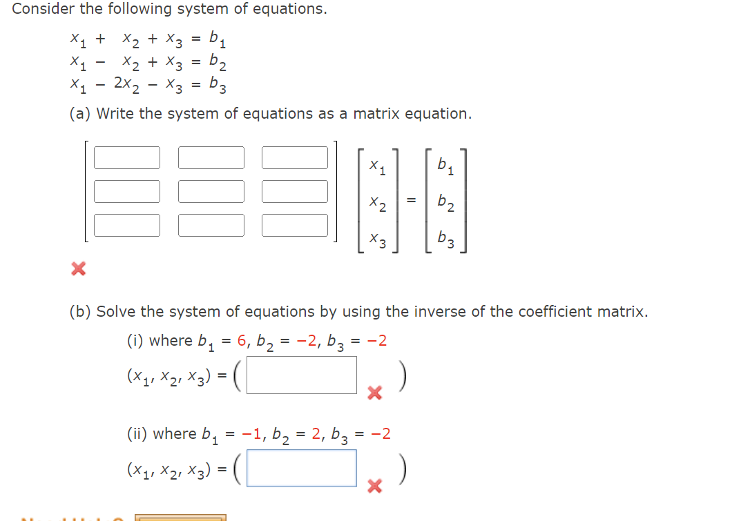 Solved Consider The Following System Of | Chegg.com