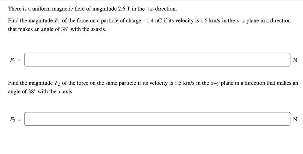 Solved There is a uniform magnetic field of magnitude 2.6 T | Chegg.com