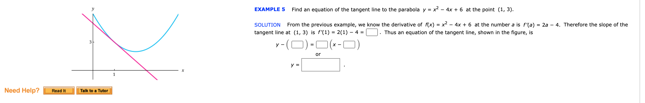 Solved Example 5 Find An Equation Of The Tangent Line To The Chegg Com