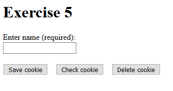 Solved Using Cookies In A Web Page For This Module's | Chegg.com