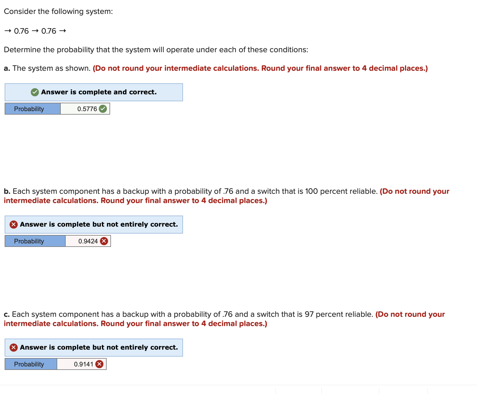 Solved Consider the following system: →0.76→0.76→ Determine | Chegg.com