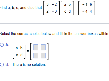 Solved 3-2 A B Find A, B, C, And D So That O That H - 1 6 -4 | Chegg.com