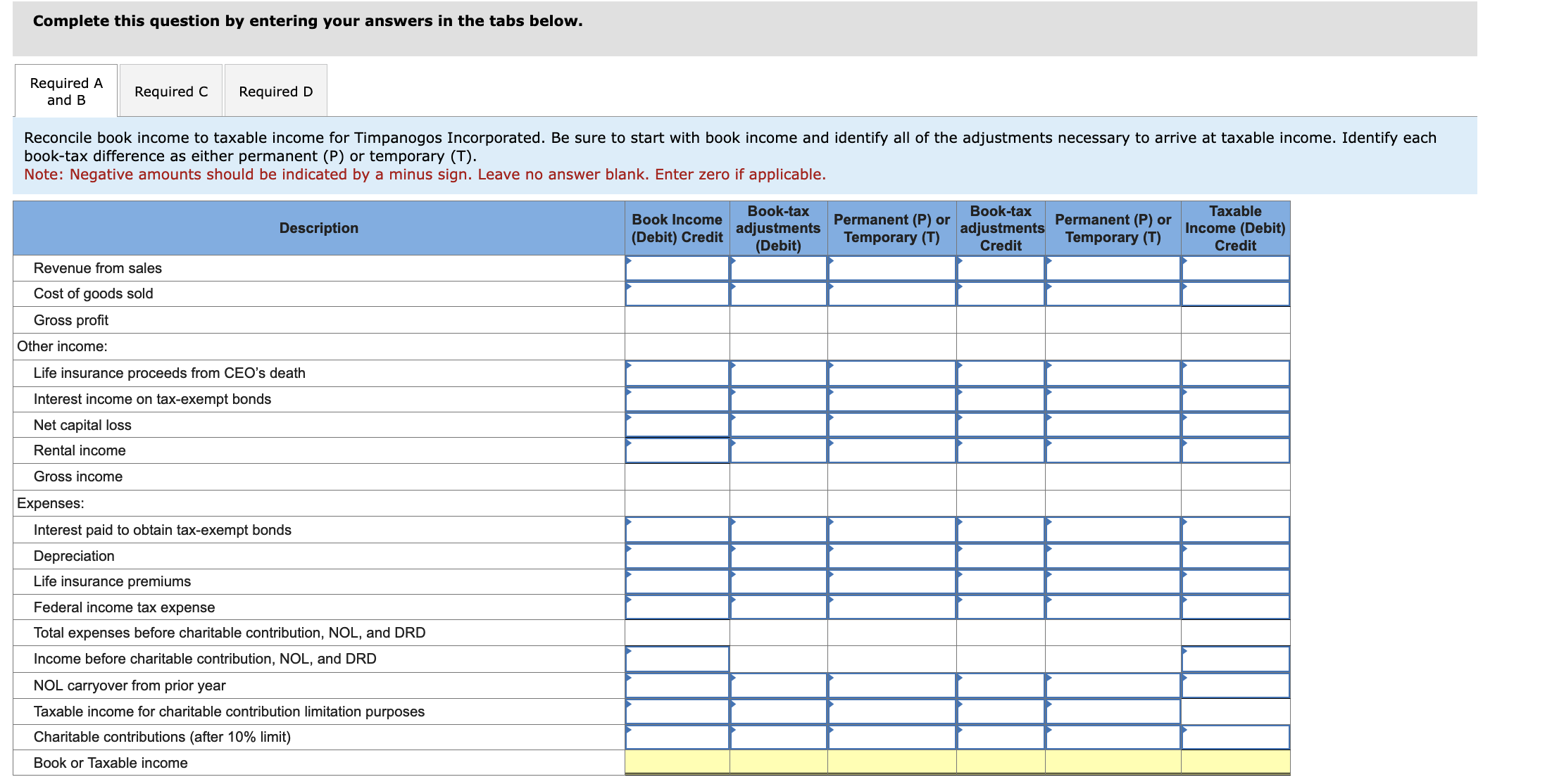 Solved Required a. Reconcile book to taxable