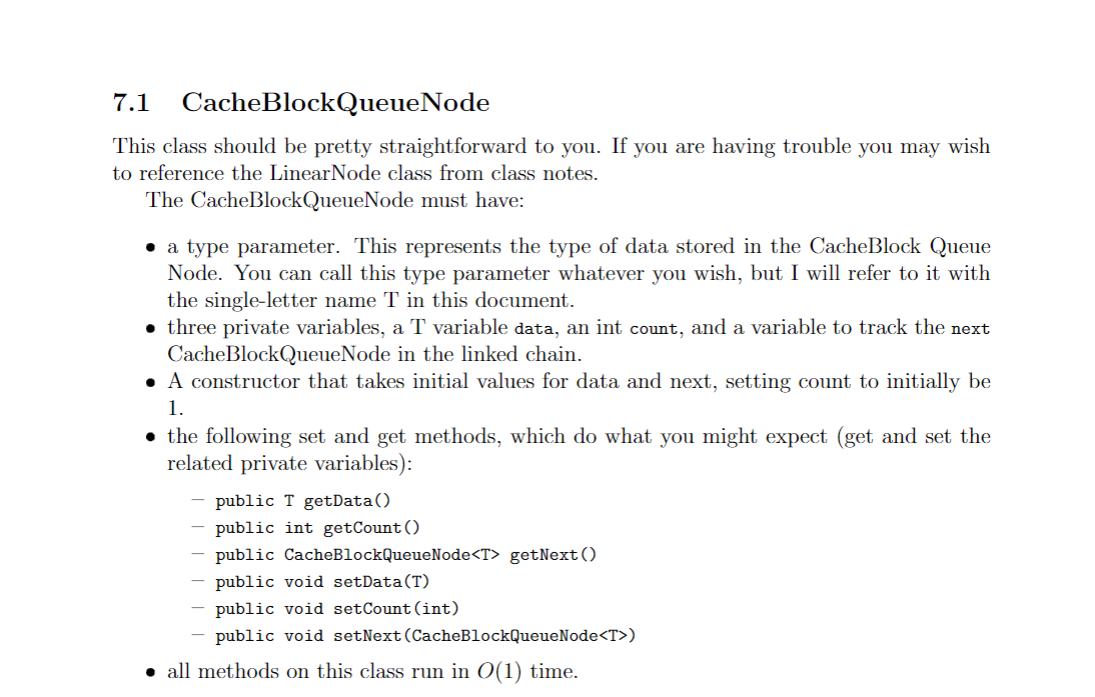 Solved Please write the following methods in Java. public T | Chegg.com