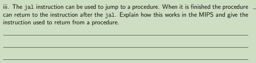 Solved 3c) Programming i. Write a snippet of MIPS assembly | Chegg.com