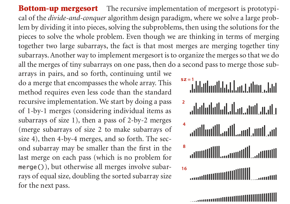 Solved 2.2 Mergesort 271 Abstract in-place merge public | Chegg.com
