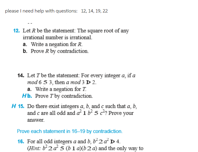 Solved Please I Need Help With Questions: 12, 14, 19, 22 12. | Chegg.com