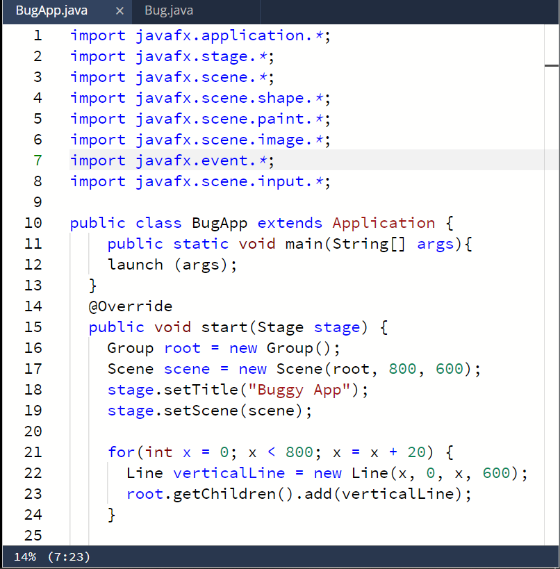 Solved Bonus challenge: Make the legs change position in the | Chegg.com