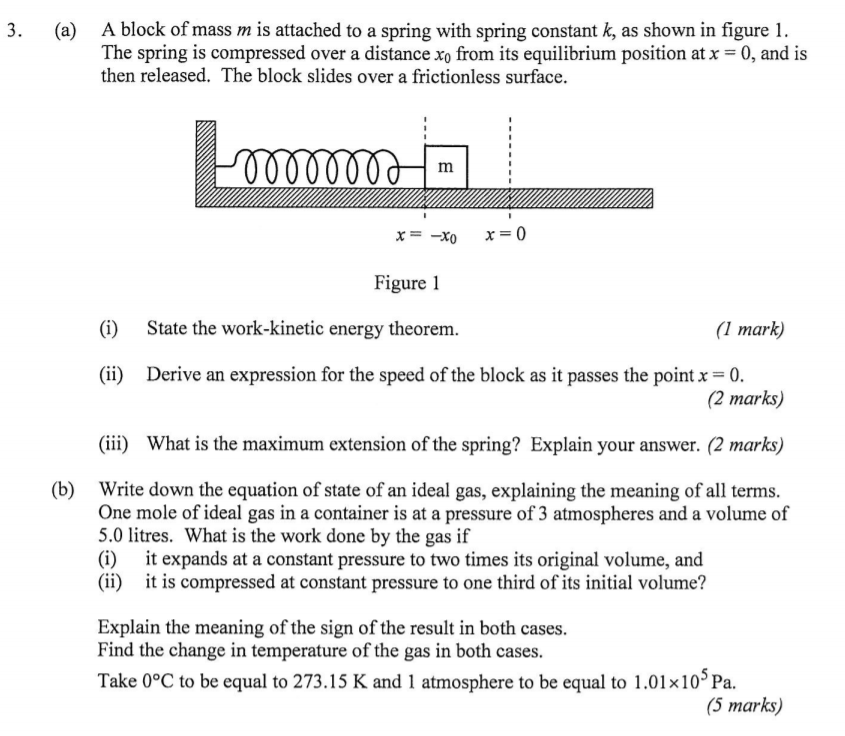 solved-3-a-a-block-of-mass-m-is-attached-to-a-spring-with-chegg