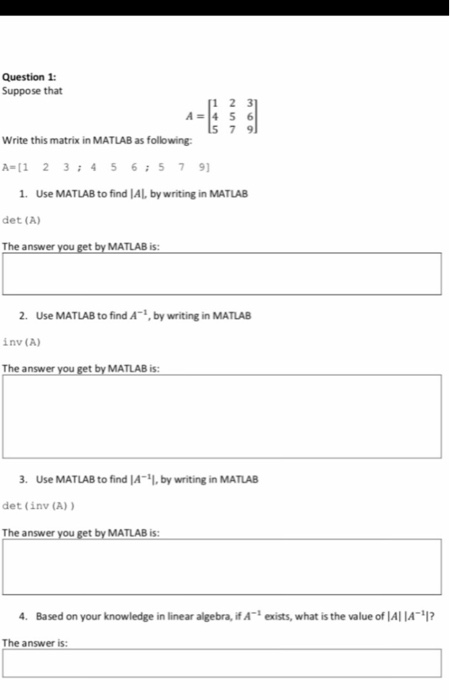 Solved Question 1 Suppose that 1 2 31 Write this matrix in | Chegg.com