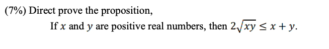 Solved (7%) Direct prove the proposition, If x and y are | Chegg.com