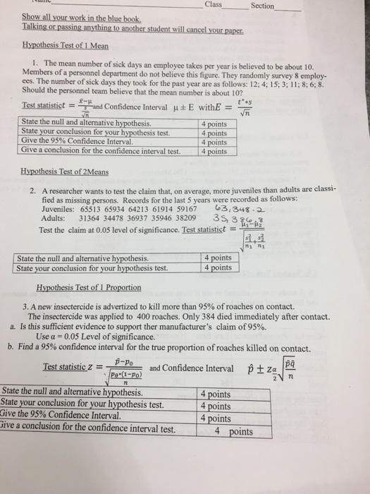 Solved The mean number of sick days an employee takes per