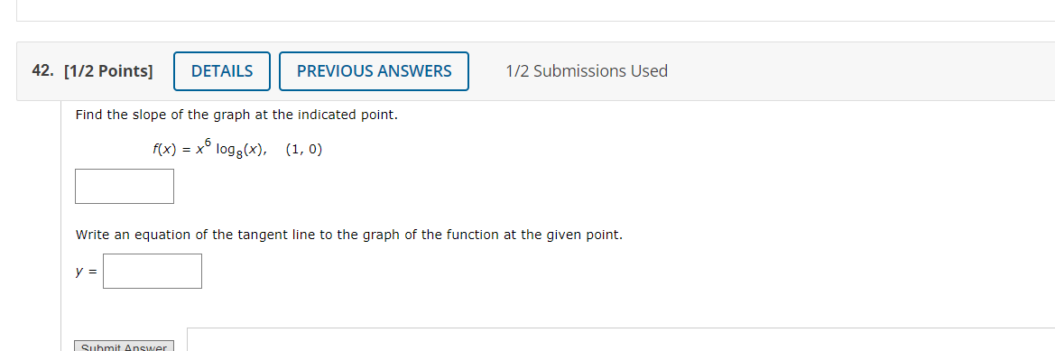 Solved 33. [-12 Points] DETAILS 0/2 Submissions Used The | Chegg.com