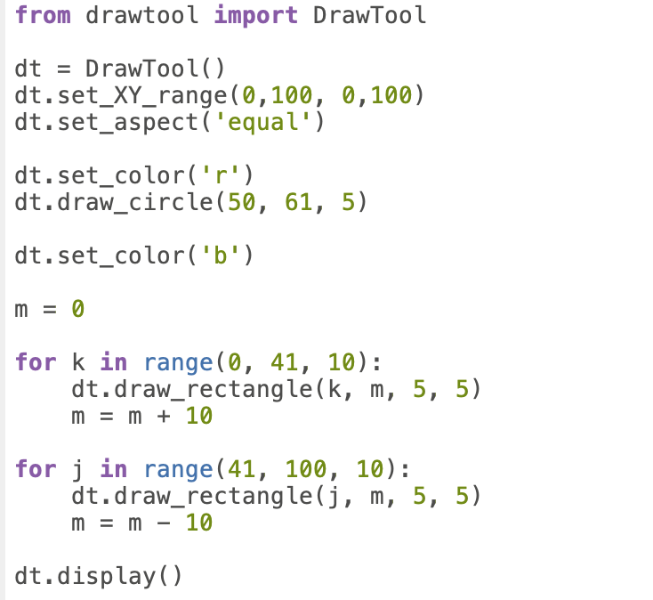 4. In my_geometric_art.py, write code to use drawtool | Chegg.com