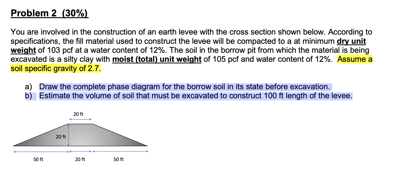 Solved Problem 2 (30%) You are involved in the construction | Chegg.com
