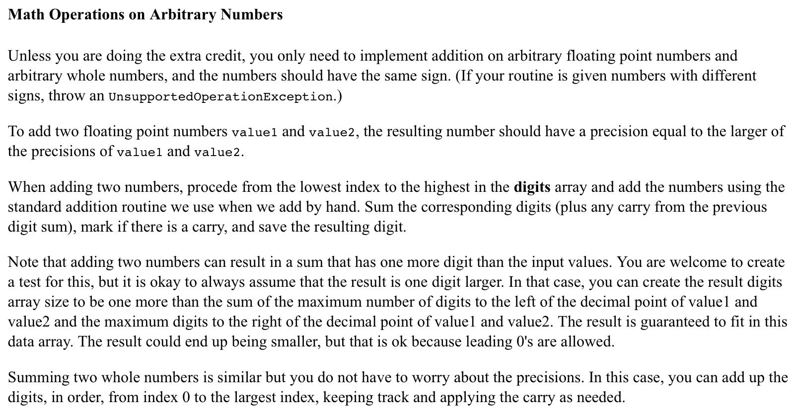 Solved I need java code for arbitrary floating point | Chegg.com