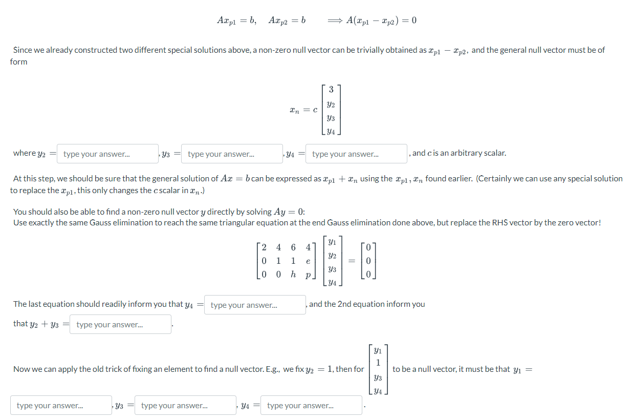 Solved Find The General Solution Of Ax=b Where A,b Are Given | Chegg.com