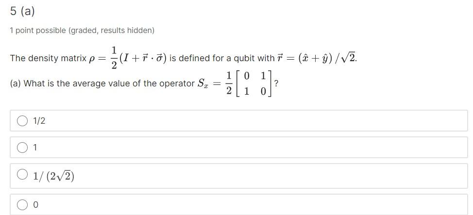 Solved 1 Point Possible (graded, Results Hidden) The Density | Chegg.com