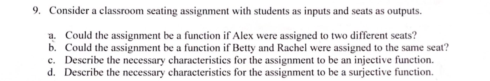 what is the definition of seat assignment