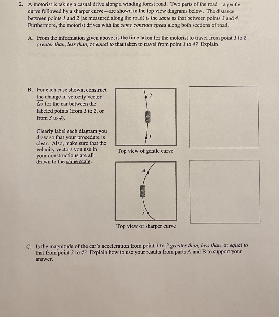 Solved 1 A Go Cart Driver Proceeds Clockwise Around An Chegg Com