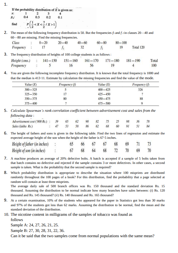 Solved If the probability distribution of Xˉ′ is given as: | Chegg.com